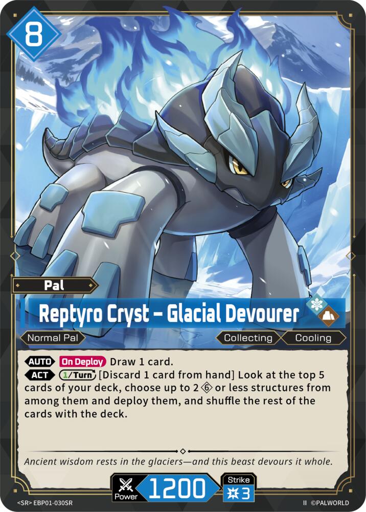 Reptyro Cryst - Glacial Devourer (SR) (2nd Edition) (EBP01-030SR) (BP01)