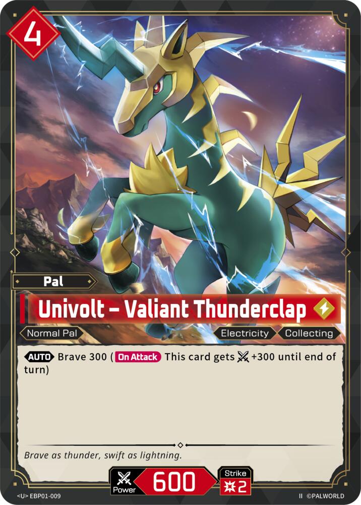 Univolt - Valiant Thunderclap (2nd Edition) (EBP01-009) (BP01)