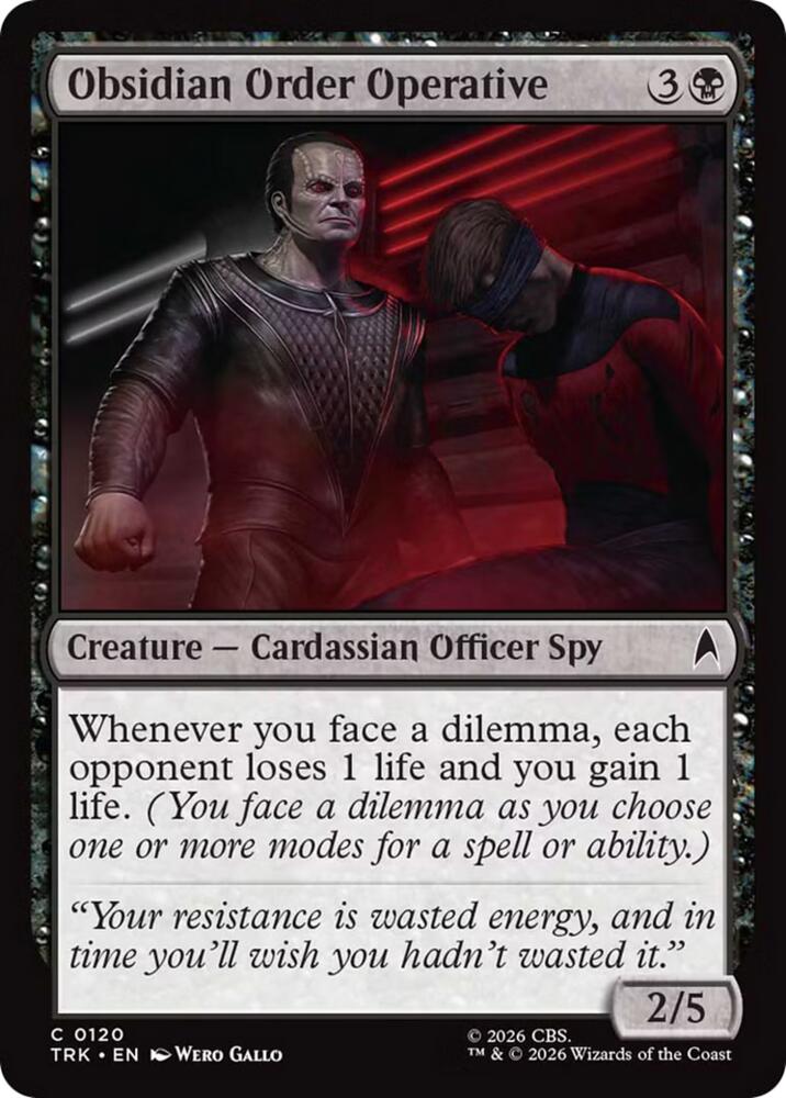 Obsidian Order Operative (120) (TRK)