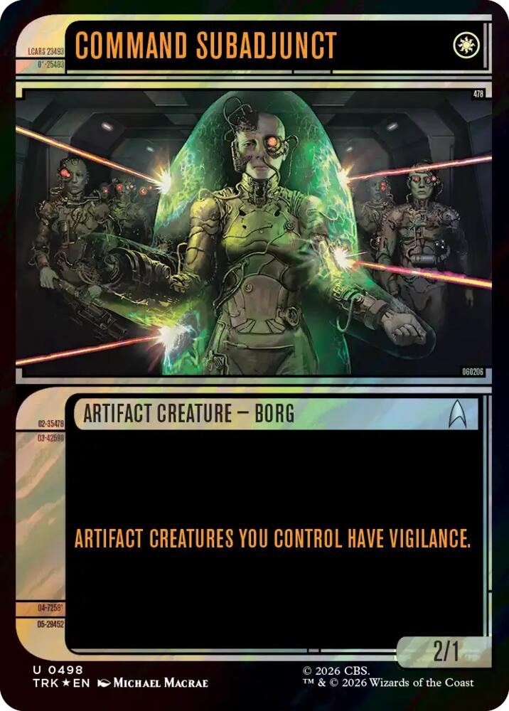 Command Subadjunct (Showcase) (Surge Foil) (498) (TRK)