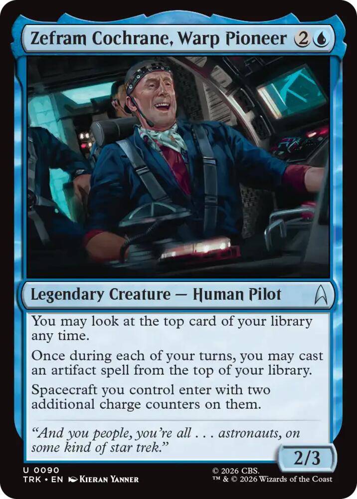 Zephram Cochrane, Warp Pioneer (90) (TRK)