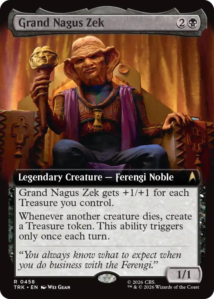 Grand Nagus Zek (Extended Art) (458) (TRK)