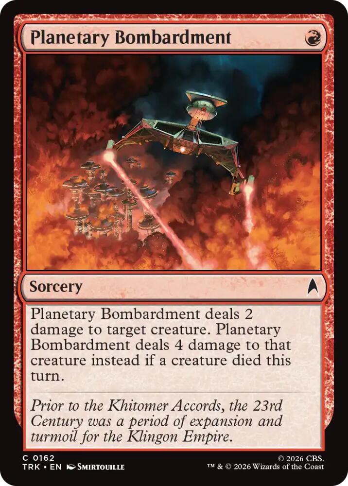 Planetary Bombardment (162) (TRK)