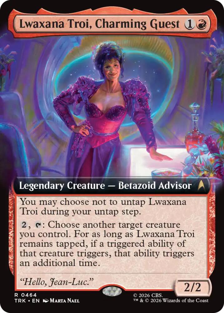 Lwaxana Troi, Charming Guest (Extended Art) (464) (TRK)
