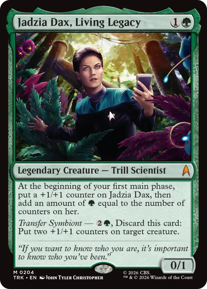 Jadzia Dax, Living Legacy (204) (TRK)