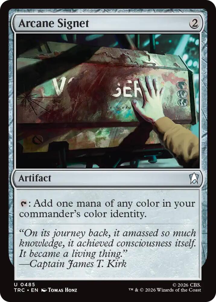 Arcane Signet (Surge Foil) (485) (TRC)