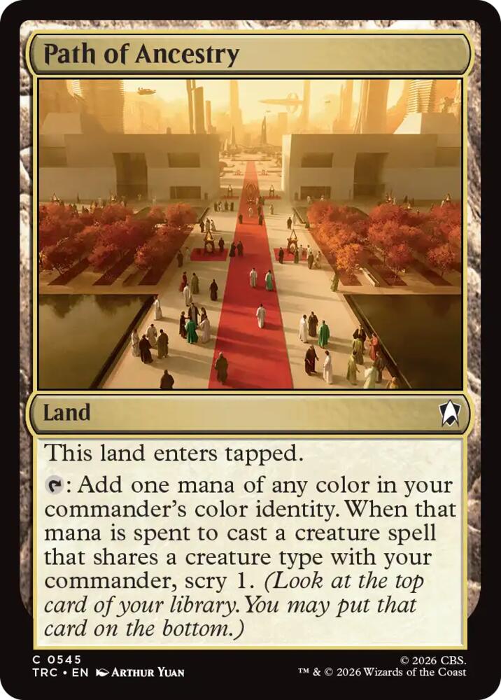 Path of Ancestry (Surge Foil) (545) (TRC)