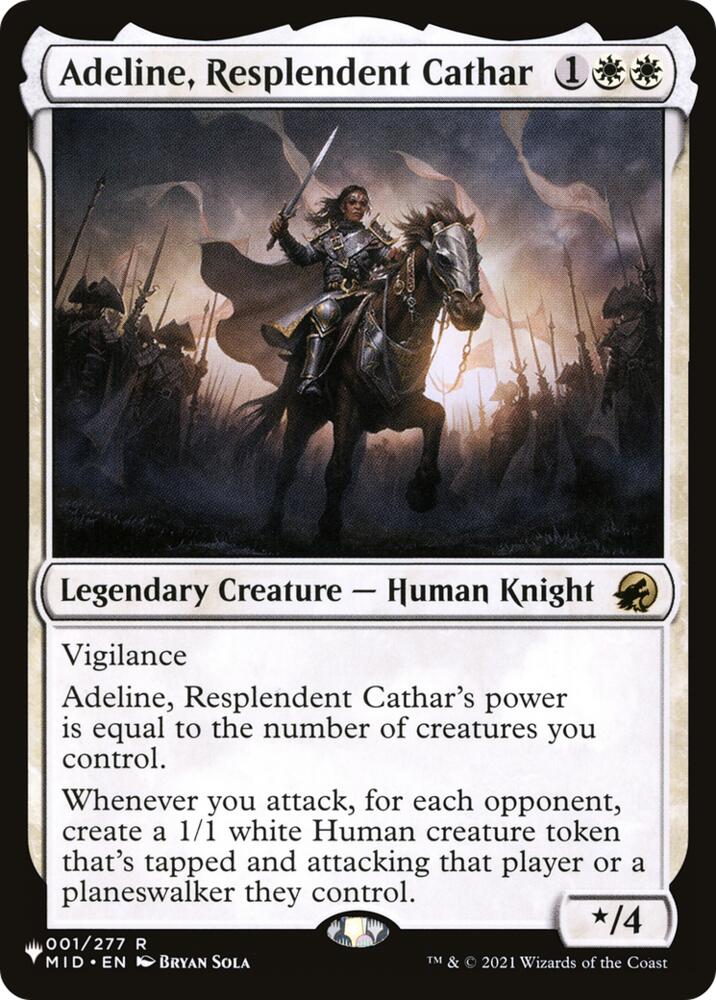 Adeline, Resplendent Cathar (1) (LIST)