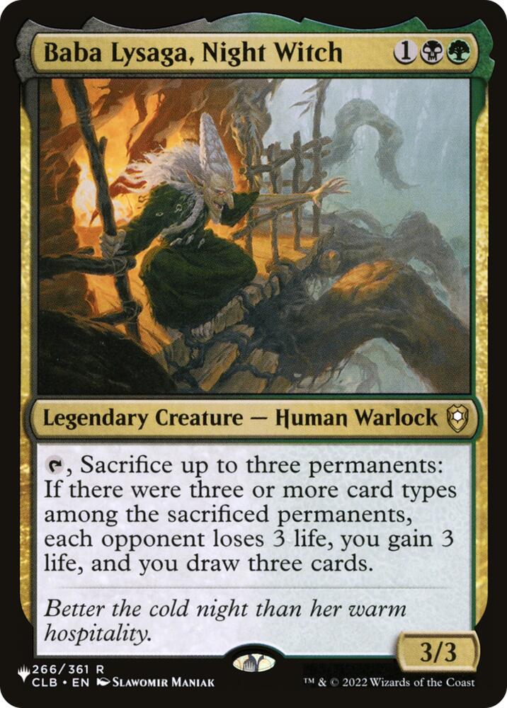 Baba Lysaga, Night Witch (266) (LIST)
