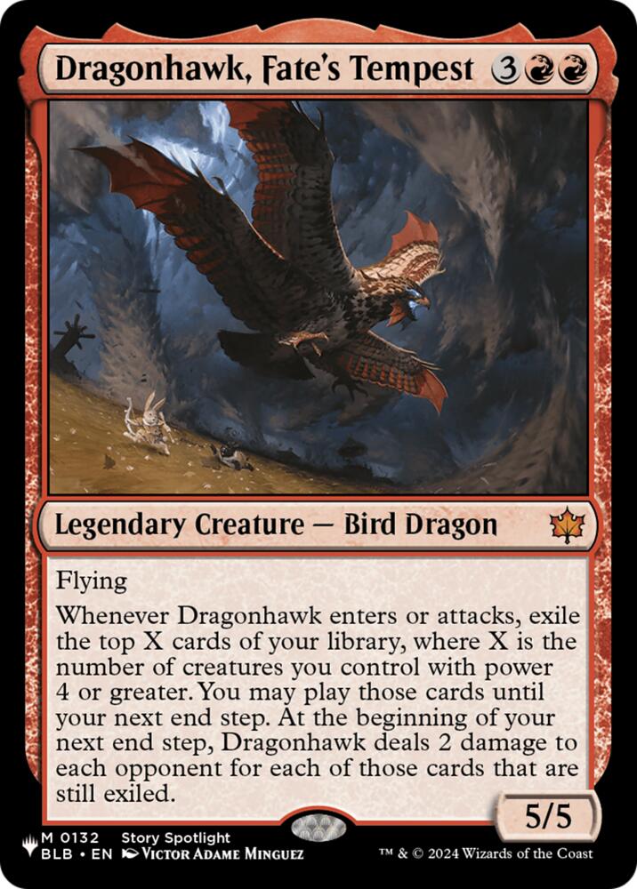 Dragonhawk, Fate's Tempest (132) (LIST)