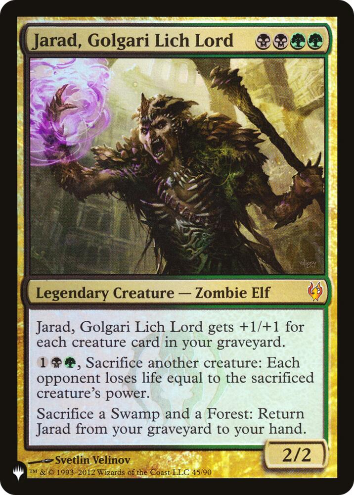 Jarad, Golgari Lich Lord (45) (LIST)