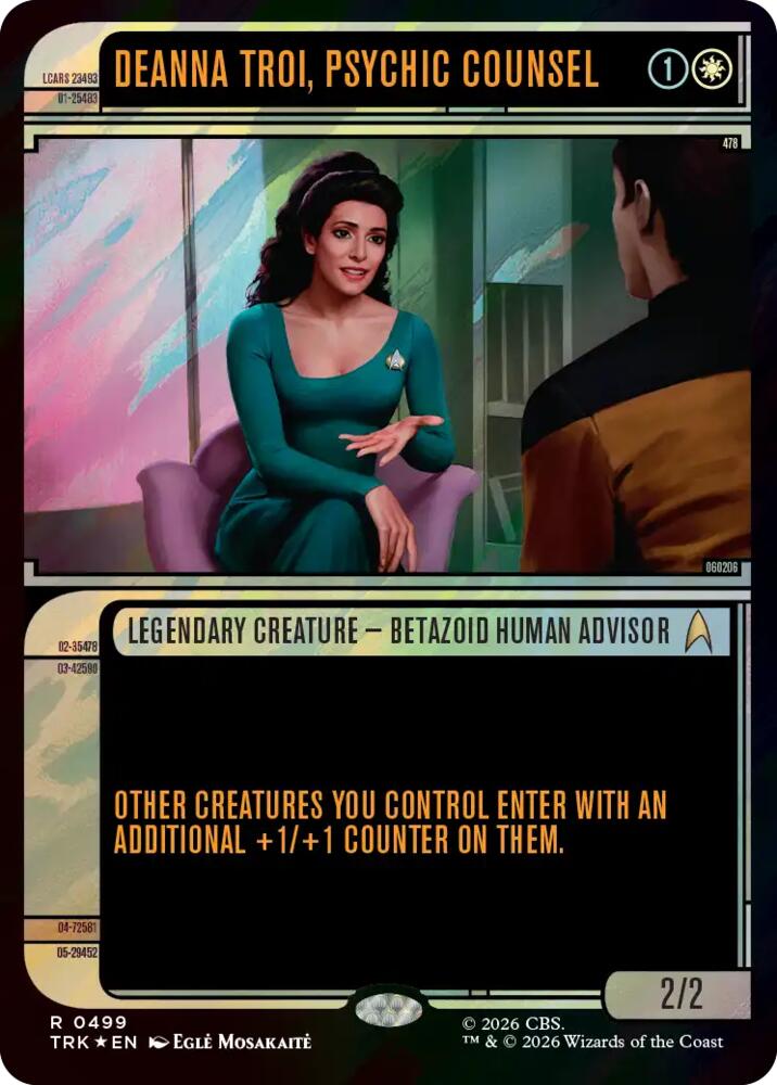 Deanna Troi, Psychic Counsel (Showcase) (Surge Foil) (499) (TRK)