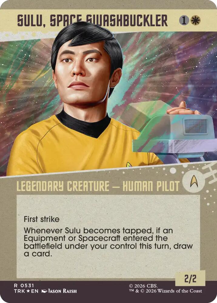 Sulu, Space Swashbuckler (Showcase) (Surge Foil) (531) (TRK)