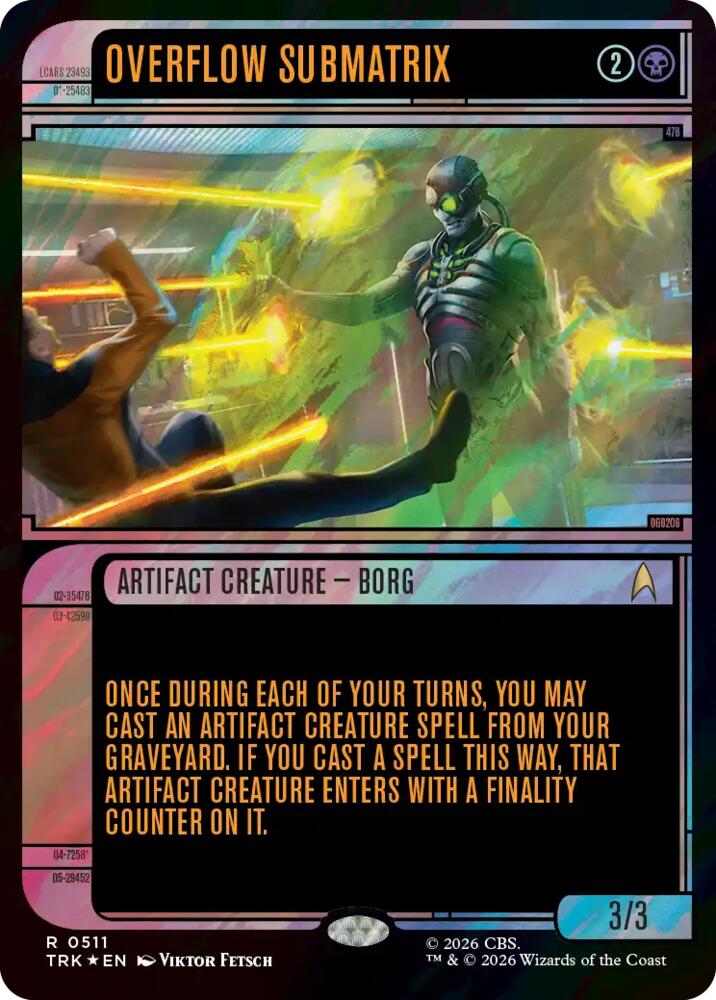 Overflow Submatrix (Showcase) (Surge Foil) (511) (TRK)