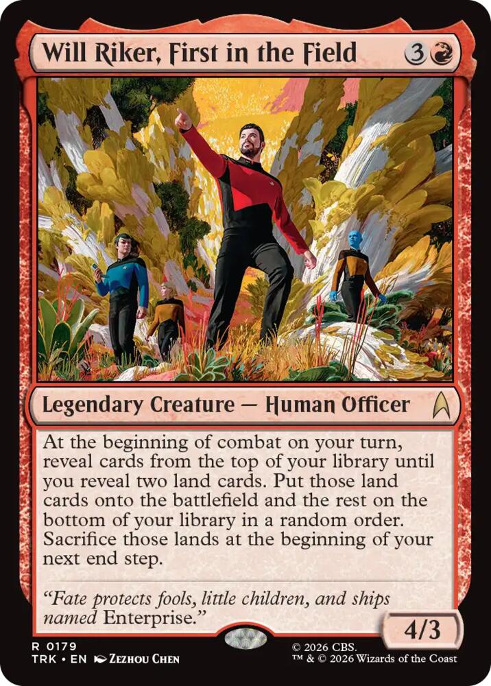 Will Riker, First in the Field (179) (TRK)