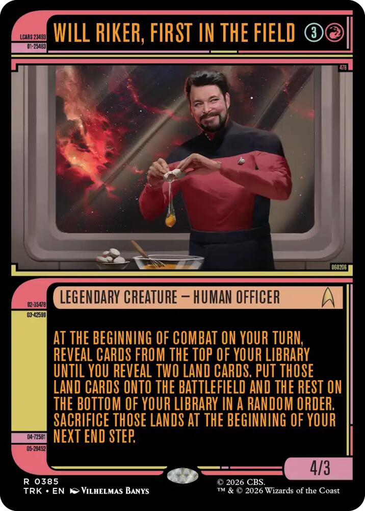 Will Riker, First in the Field (Showcase) (385) (TRK)