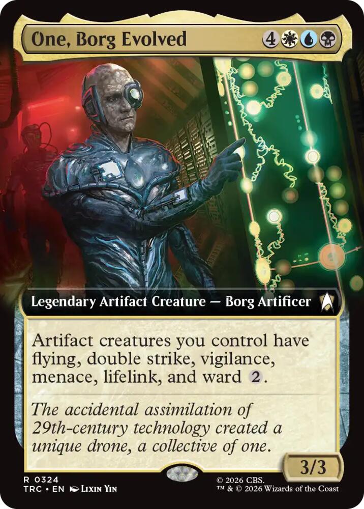 One, Borg Evolved (Extended Art) (324) (TRC)