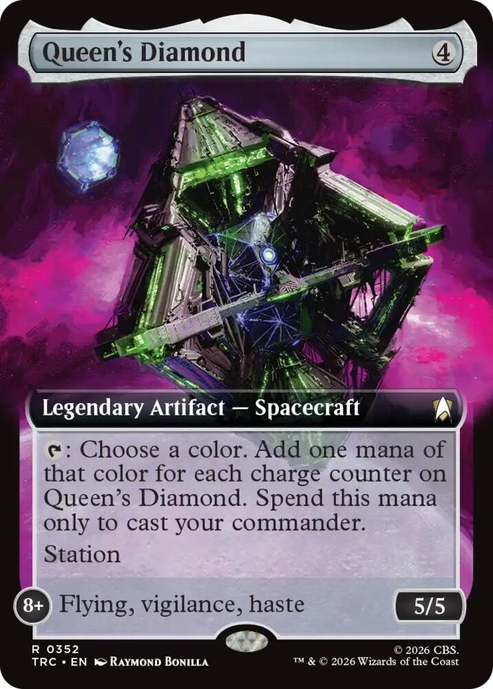 Queen's Diamond (Extended Art) (352) (TRC)