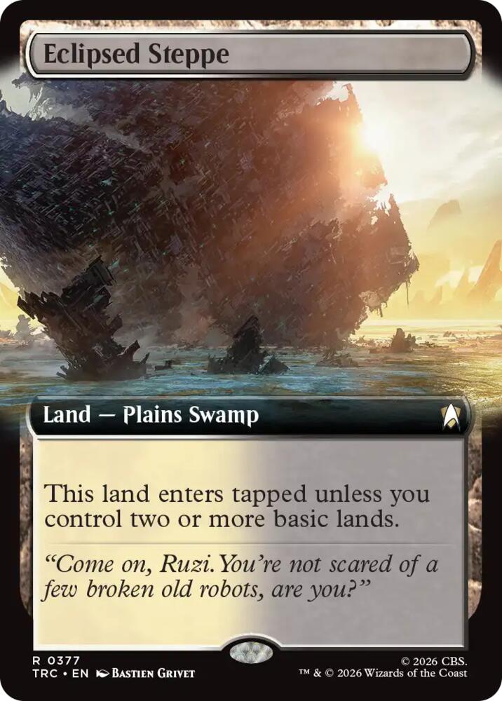 Eclipsed Steppe (Extended Art) (377) (TRC)