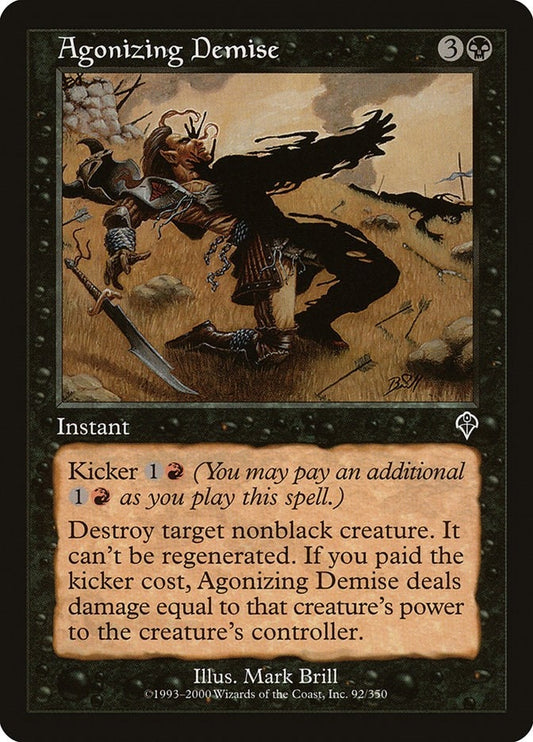 Image for Agonizing Demise (92) (INV) - Magic: The Gathering