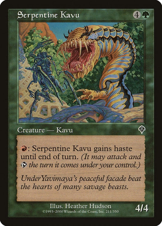 Image for Serpentine Kavu (211) (INV) - Magic: The Gathering