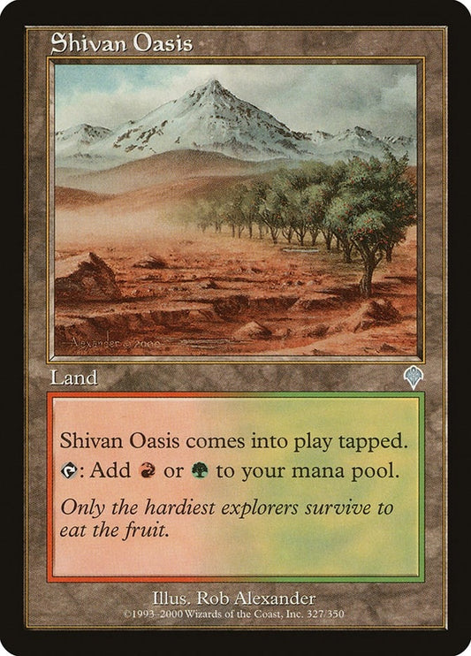Image for Shivan Oasis (327) (INV) - Magic: The Gathering