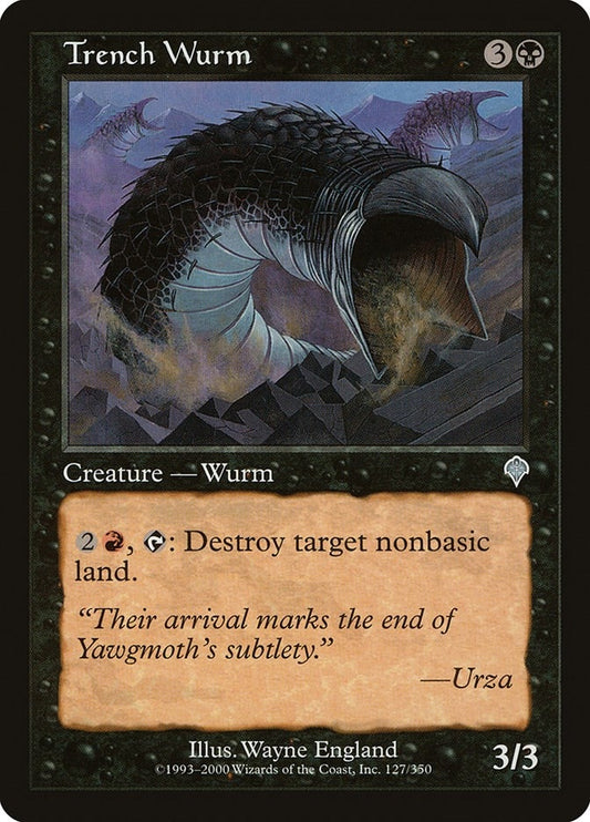 Image for Trench Wurm (127) (INV) - Magic: The Gathering