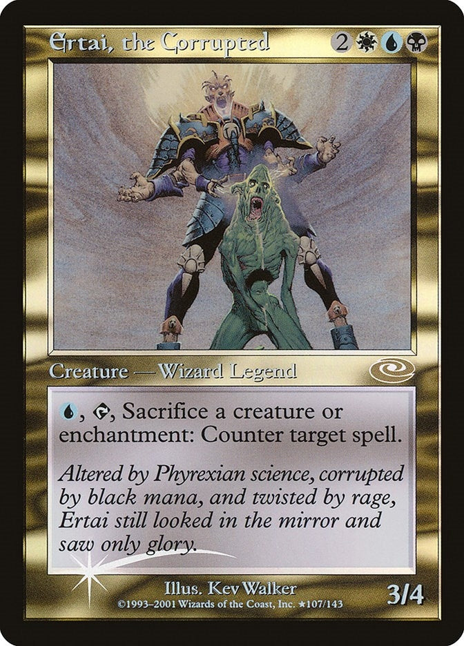 Ertai, the Corrupted (Alt. Art Foil) (107) (PLS)