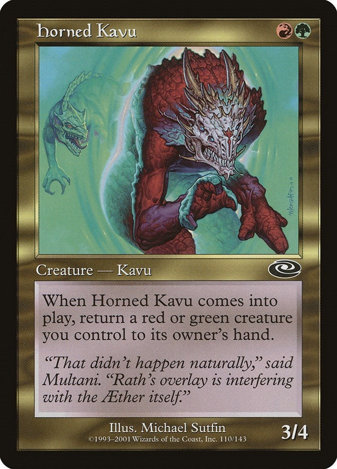 Horned Kavu (110) (PLS)