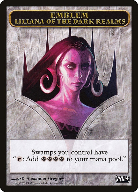 Image for Emblem - Liliana of the Dark Realms (12) (M14) - Magic: The Gathering