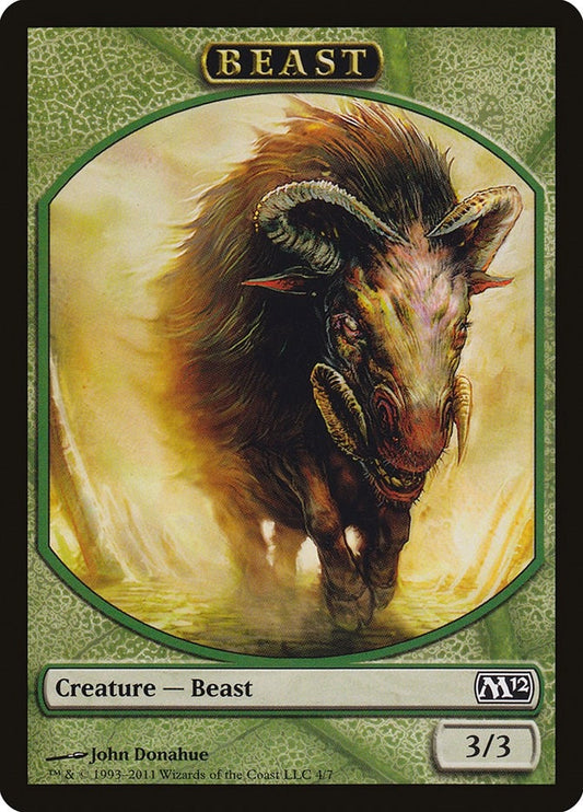 Image for Beast Token (4) (M12) - Magic: The Gathering