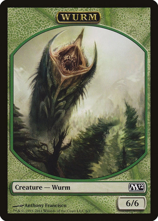 Image for Wurm Token (6) (M12) - Magic: The Gathering