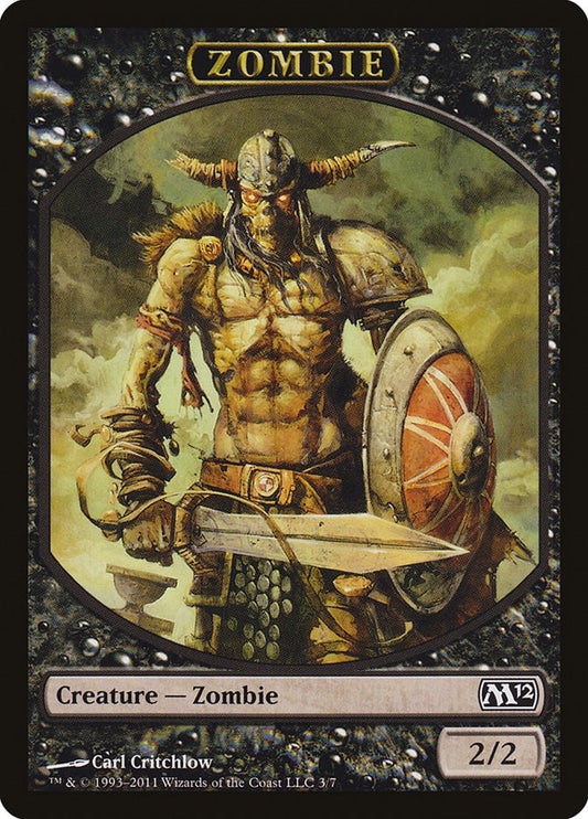 Image for Zombie Token (3) (M12) - Magic: The Gathering