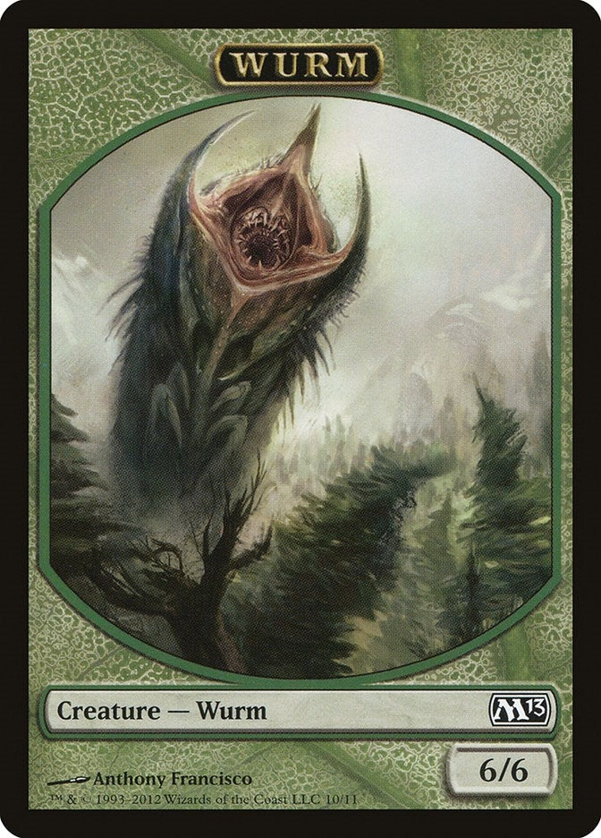 Image for Wurm Token (10) (M13) - Magic: The Gathering