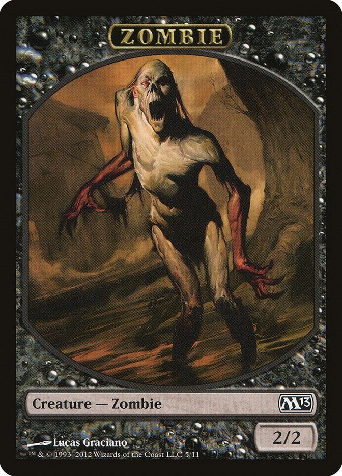 Image for Zombie Token (5) (M13) - Magic: The Gathering
