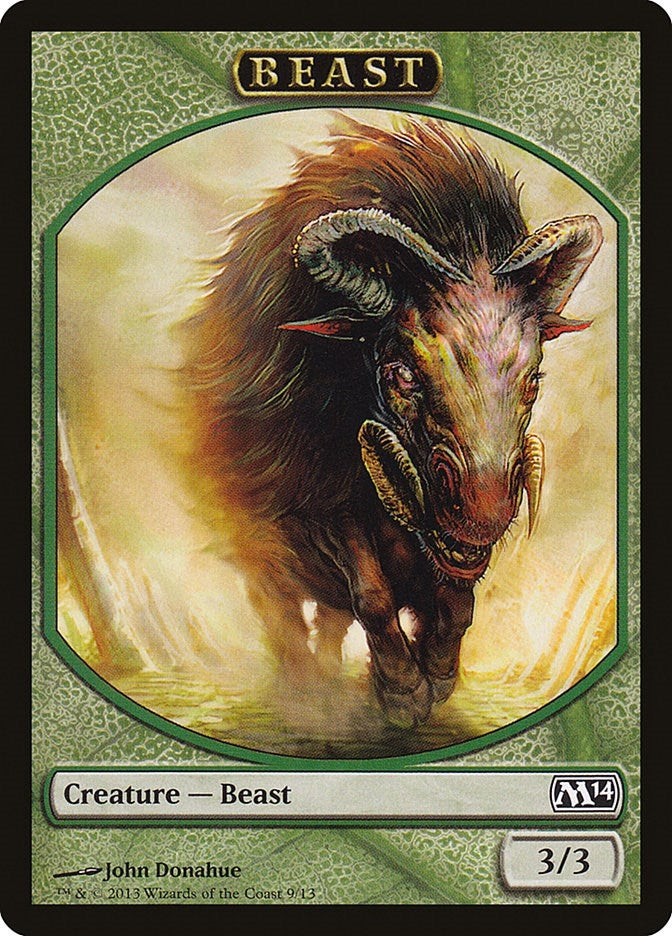 Image for Beast Token (9) (M14) - Magic: The Gathering
