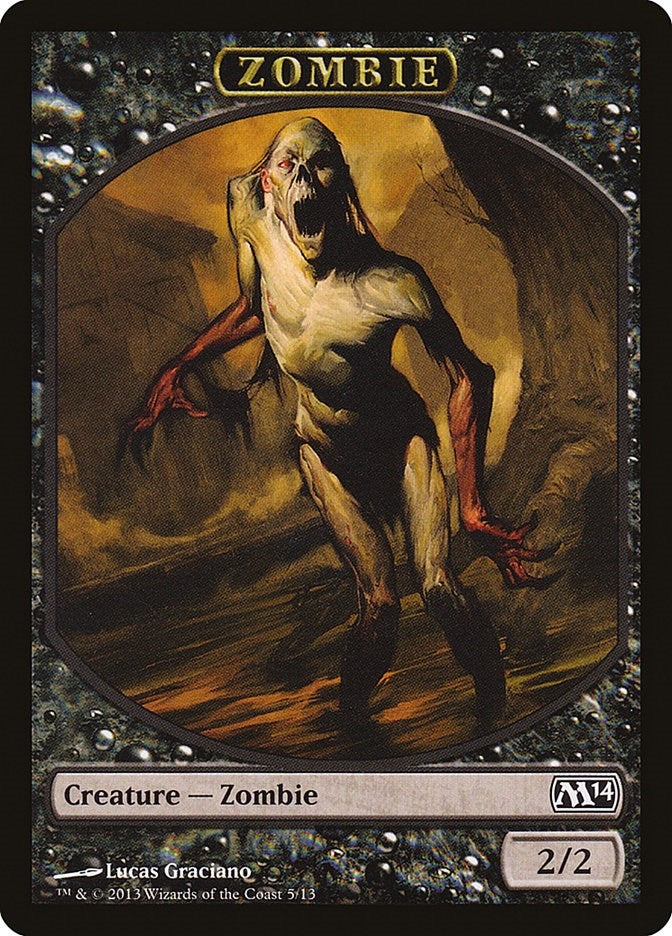 Image for Zombie Token (5) (M14) - Magic: The Gathering