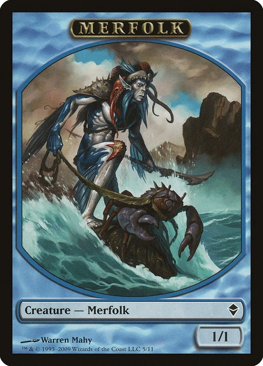 Image for Merfolk Token (5) (ZEN) - Magic: The Gathering