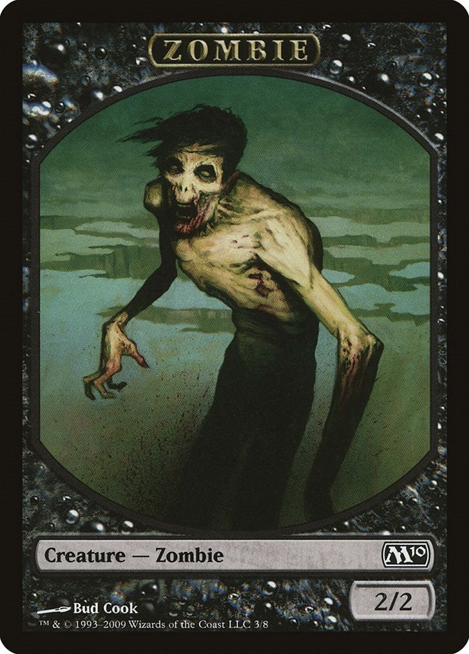 Image for Zombie Token (3) (M10) - Magic: The Gathering