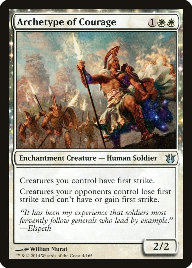 Image for Archetype of Courage (4) (BNG) - Magic: The Gathering