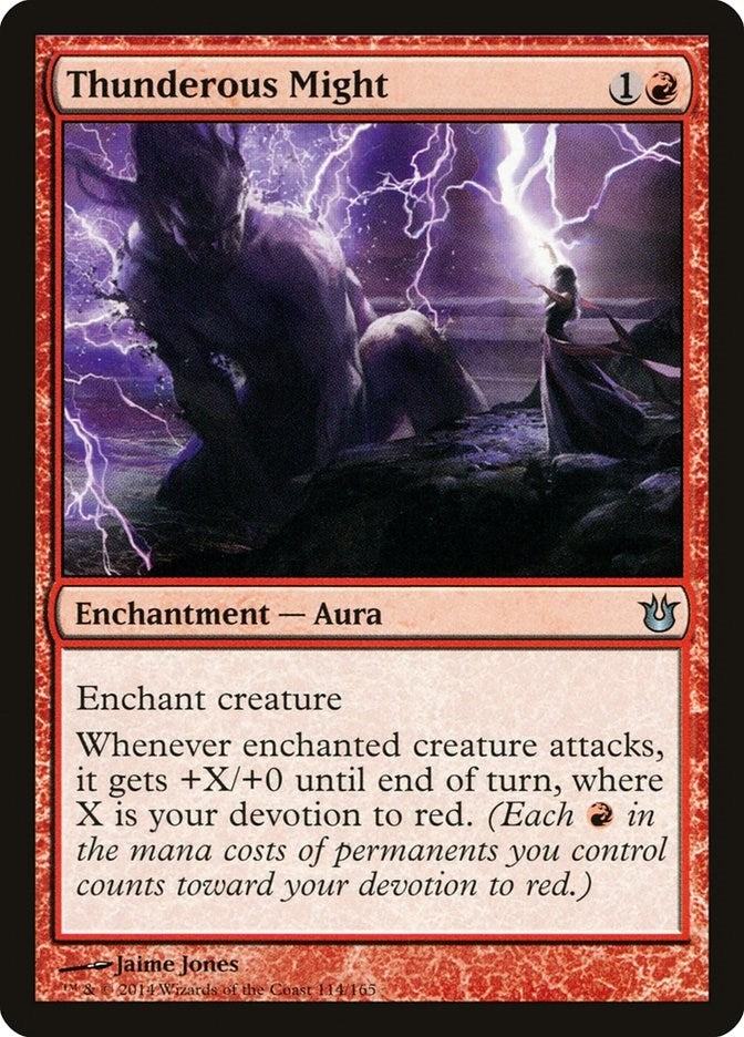 Image for Thunderous Might (114) (BNG) - Magic: The Gathering