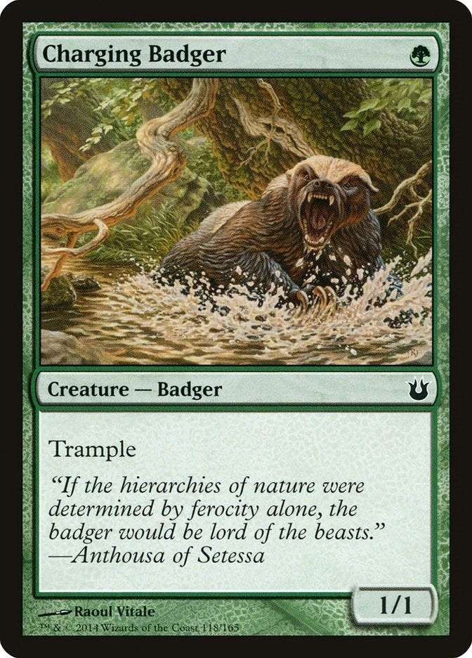Image for Charging Badger (118) (BNG) - Magic: The Gathering