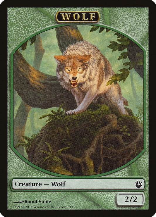 Image for Wolf Token (9) (BNG) - Magic: The Gathering