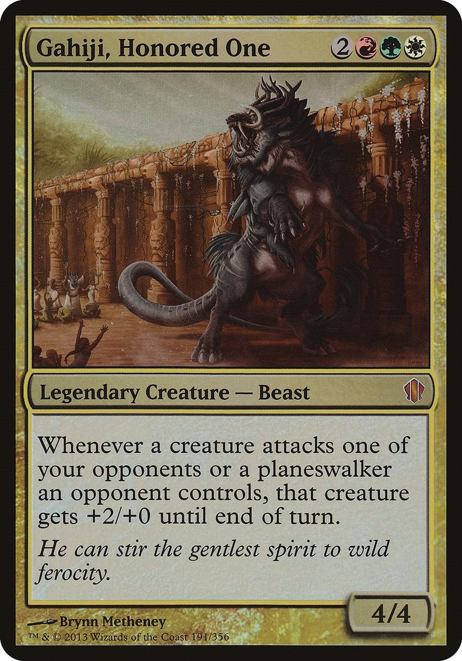 Image for Gahiji, Honored One (Commander 2013) (191) (OVER) - Magic: The Gathering