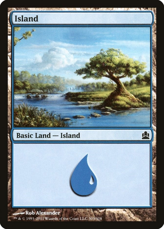 Image for Island (303) (303) (CMD) - Magic: The Gathering