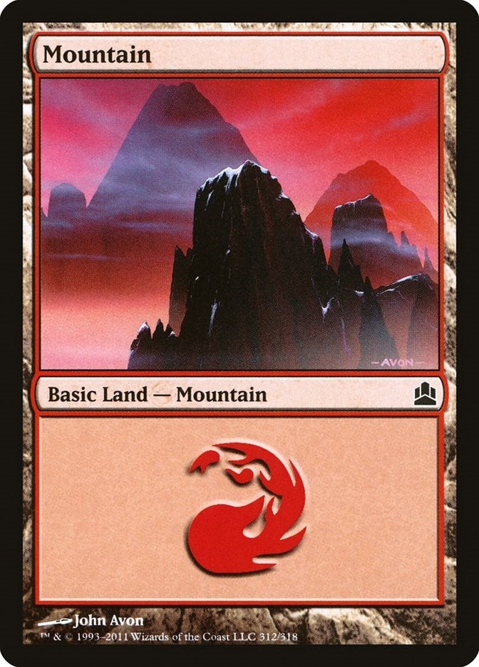 Image for Mountain (312) (312) (CMD) - Magic: The Gathering