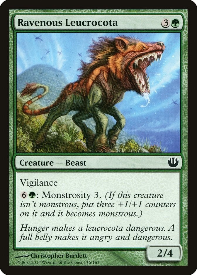 Image for Ravenous Leucrocota (136) (JOU) - Magic: The Gathering