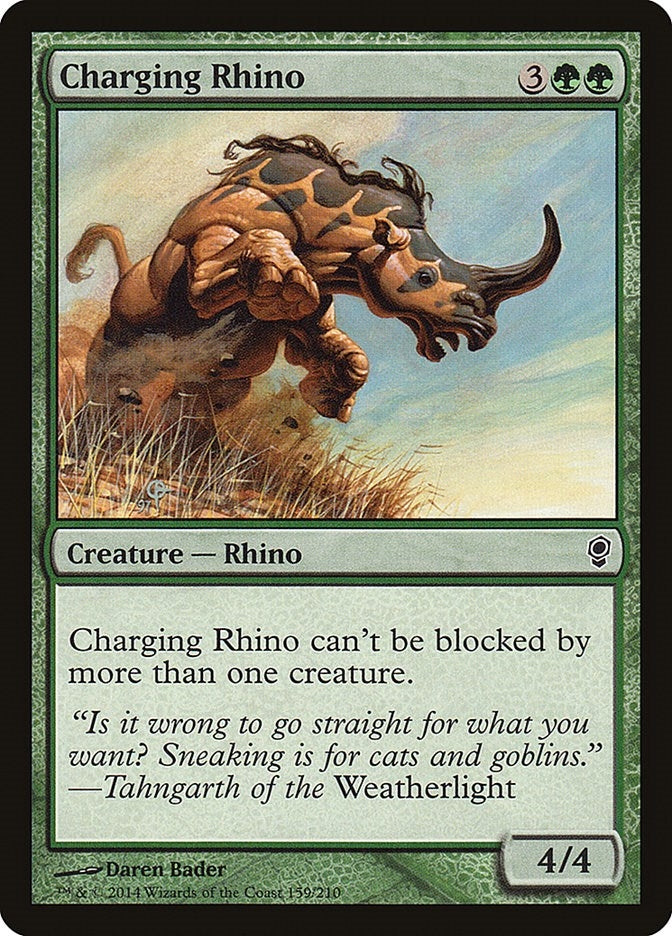 Image for Charging Rhino (159) (CNS) - Magic: The Gathering