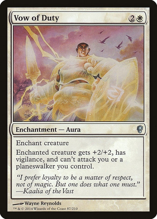 Image for Vow of Duty (87) (CNS) - Magic: The Gathering