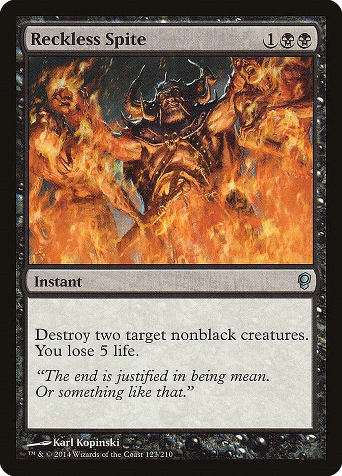 Image for Reckless Spite (123) (CNS) - Magic: The Gathering